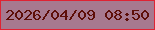 文字の大きさ：1、枠の色：df2333、背景の色：a7798f、文字の色：5d0e08 無料ブログパーツのブログ時計