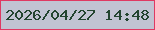 文字の大きさ：2、枠の色：df3962、背景の色：c1c3d2、文字の色：234430 無料ブログパーツのブログ時計