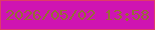 文字の大きさ：2、枠の色：df3c68、背景の色：cf14b2、文字の色：956d36 無料ブログパーツのブログ時計
