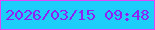 文字の大きさ：5、枠の色：df48f8、背景の色：1ecefa、文字の色：8f22f3 無料ブログパーツのブログ時計