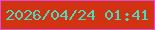 文字の大きさ：4、枠の色：df4bd2、背景の色：d13212、文字の色：50d6be 無料ブログパーツのブログ時計