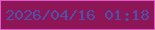文字の大きさ：2、枠の色：df59ca、背景の色：8e1657、文字の色：5050ac 無料ブログパーツのブログ時計