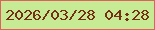 文字の大きさ：3、枠の色：df615e、背景の色：c7eb94、文字の色：763115 無料ブログパーツのブログ時計
