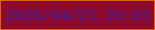 文字の大きさ：1、枠の色：df630a、背景の色：8d0a2d、文字の色：411c9b 無料ブログパーツのブログ時計