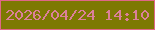 文字の大きさ：2、枠の色：df6787、背景の色：7d7902、文字の色：db809a 無料ブログパーツのブログ時計
