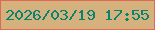 文字の大きさ：2、枠の色：df6955、背景の色：d5b27d、文字の色：078471 無料ブログパーツのブログ時計