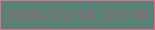 文字の大きさ：1、枠の色：df6f91、背景の色：5a8176、文字の色：8c6978 無料ブログパーツのブログ時計
