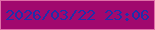 文字の大きさ：5、枠の色：df70a8、背景の色：a1086e、文字の色：202faa 無料ブログパーツのブログ時計