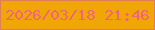 文字の大きさ：4、枠の色：df7d57、背景の色：f0a604、文字の色：f06677 無料ブログパーツのブログ時計