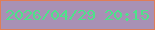 文字の大きさ：5、枠の色：df7d58、背景の色：a891b5、文字の色：4ee289 無料ブログパーツのブログ時計