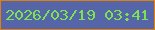 文字の大きさ：1、枠の色：df800d、背景の色：5664a8、文字の色：7ce255 無料ブログパーツのブログ時計
