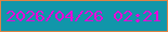 文字の大きさ：1、枠の色：df8345、背景の色：1196aa、文字の色：e507d9 無料ブログパーツのブログ時計