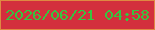 文字の大きさ：5、枠の色：df8842、背景の色：d32f3d、文字の色：35c440 無料ブログパーツのブログ時計