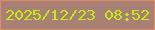 文字の大きさ：2、枠の色：df8c6b、背景の色：a88174、文字の色：c4eb18 無料ブログパーツのブログ時計