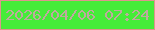 文字の大きさ：2、枠の色：df948e、背景の色：45ec39、文字の色：bfa99e 無料ブログパーツのブログ時計