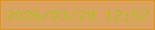 文字の大きさ：5、枠の色：df951d、背景の色：dba360、文字の色：b4ba2c 無料ブログパーツのブログ時計