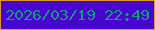 文字の大きさ：4、枠の色：df9732、背景の色：4705cf、文字の色：139c7c 無料ブログパーツのブログ時計