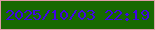 文字の大きさ：1、枠の色：df9ca7、背景の色：176901、文字の色：4103e7 無料ブログパーツのブログ時計