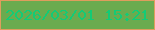 文字の大きさ：2、枠の色：df9d5d、背景の色：6bab4f、文字の色：13cb76 無料ブログパーツのブログ時計
