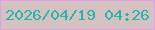 文字の大きさ：3、枠の色：dfa1e6、背景の色：d4c1c1、文字の色：27b5a9 無料ブログパーツのブログ時計