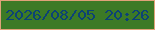 文字の大きさ：1、枠の色：dfa279、背景の色：3c7a26、文字の色：0c4276 無料ブログパーツのブログ時計