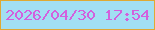 文字の大きさ：1、枠の色：dfa934、背景の色：a2dff3、文字の色：d360dd 無料ブログパーツのブログ時計