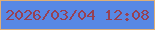 文字の大きさ：3、枠の色：dfaf76、背景の色：5888e4、文字の色：974153 無料ブログパーツのブログ時計