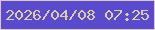 文字の大きさ：4、枠の色：dfc7c8、背景の色：594bcb、文字の色：dccea4 無料ブログパーツのブログ時計