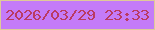 文字の大きさ：3、枠の色：dfca98、背景の色：c47bf8、文字の色：ba3a63 無料ブログパーツのブログ時計