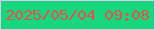 文字の大きさ：4、枠の色：dfcaef、背景の色：16d67e、文字の色：e7504f 無料ブログパーツのブログ時計