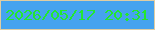 文字の大きさ：4、枠の色：dfcda3、背景の色：45a3ef、文字の色：23e730 無料ブログパーツのブログ時計