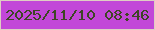 文字の大きさ：1、枠の色：dfcdc3、背景の色：c247d8、文字の色：3e4624 無料ブログパーツのブログ時計