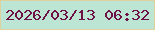 文字の大きさ：5、枠の色：dfd09d、背景の色：bce5d3、文字の色：6d1146 無料ブログパーツのブログ時計
