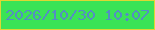 文字の大きさ：1、枠の色：dfd733、背景の色：3be356、文字の色：548ec2 無料ブログパーツのブログ時計