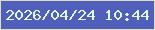 文字の大きさ：4、枠の色：dfdebc、背景の色：505fbc、文字の色：e1f9d2 無料ブログパーツのブログ時計