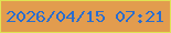文字の大きさ：5、枠の色：dfe353、背景の色：e29c4e、文字の色：2a6dce 無料ブログパーツのブログ時計