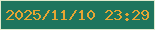 文字の大きさ：4、枠の色：dfeace、背景の色：1e755d、文字の色：e6a533 無料ブログパーツのブログ時計