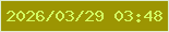 文字の大きさ：1、枠の色：dfecd3、背景の色：9c9502、文字の色：d3fa60 無料ブログパーツのブログ時計