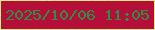 文字の大きさ：5、枠の色：dfed81、背景の色：b50e38、文字の色：2a8f48 無料ブログパーツのブログ時計