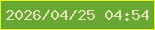 文字の大きさ：5、枠の色：dff62a、背景の色：67a732、文字の色：e6e1ba 無料ブログパーツのブログ時計