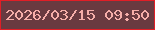 文字の大きさ：4、枠の色：e01e26、背景の色：693a40、文字の色：f6aea9 無料ブログパーツのブログ時計