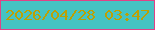 文字の大きさ：1、枠の色：e04286、背景の色：45c3c2、文字の色：bca004 無料ブログパーツのブログ時計