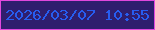 文字の大きさ：1、枠の色：e048de、背景の色：2f1e6e、文字の色：275df0 無料ブログパーツのブログ時計