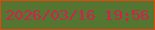 文字の大きさ：1、枠の色：e0490d、背景の色：557631、文字の色：cd244b 無料ブログパーツのブログ時計