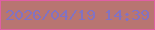 文字の大きさ：5、枠の色：e05fa4、背景の色：b87571、文字の色：8272c1 無料ブログパーツのブログ時計