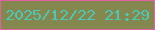 文字の大きさ：5、枠の色：e060a1、背景の色：85884e、文字の色：4dc7b7 無料ブログパーツのブログ時計