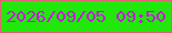 文字の大きさ：3、枠の色：e06176、背景の色：21e80a、文字の色：cc12e3 無料ブログパーツのブログ時計