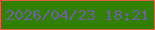 文字の大きさ：3、枠の色：e06246、背景の色：318003、文字の色：6e5fa5 無料ブログパーツのブログ時計