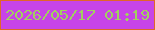 文字の大きさ：1、枠の色：e06627、背景の色：c744e7、文字の色：a1d05f 無料ブログパーツのブログ時計
