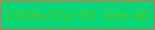 文字の大きさ：1、枠の色：e06c3f、背景の色：07d679、文字の色：47cc28 無料ブログパーツのブログ時計